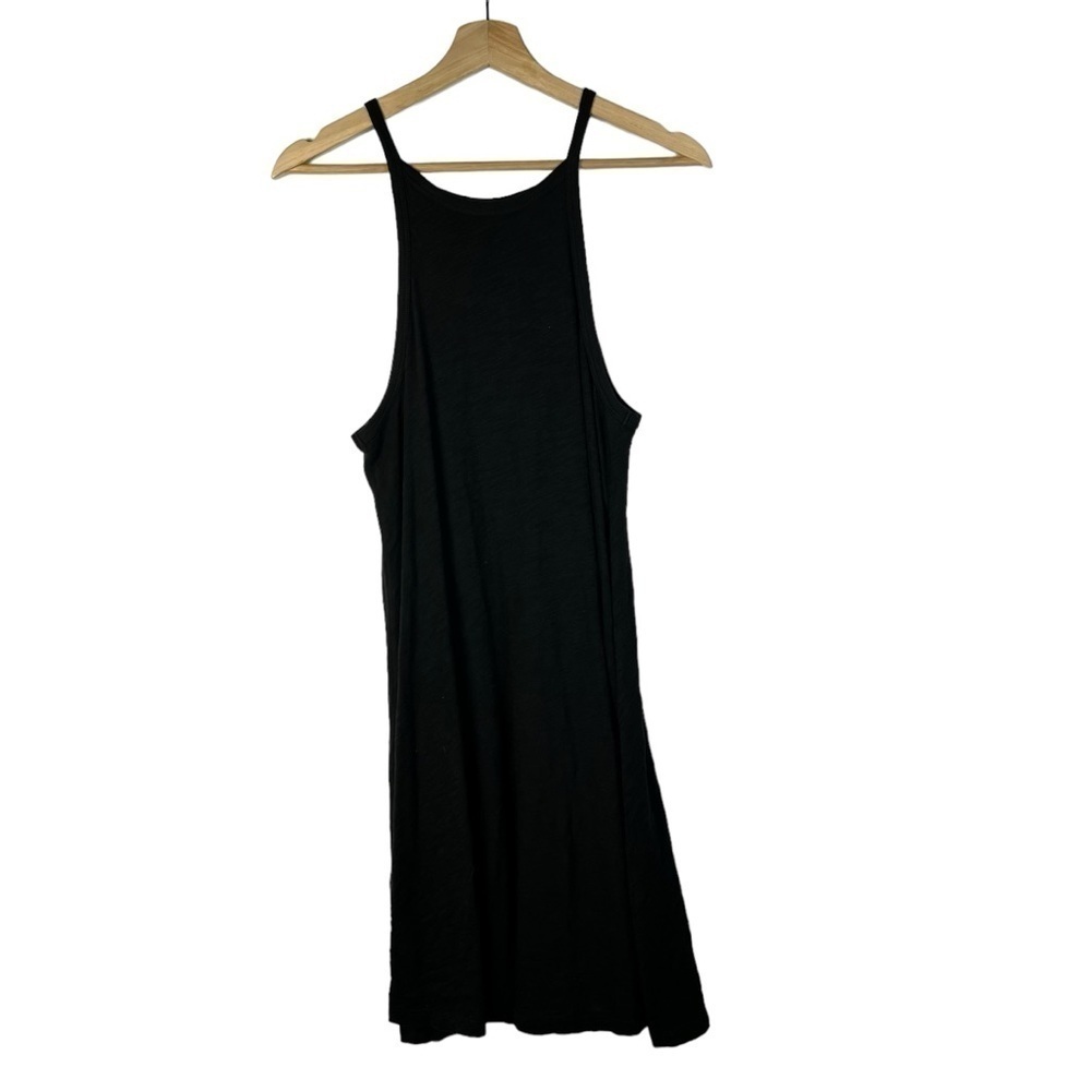 ATM Anthony Thomas Melillo Black Slub‎ Jersey High Neck Mini Dress XS